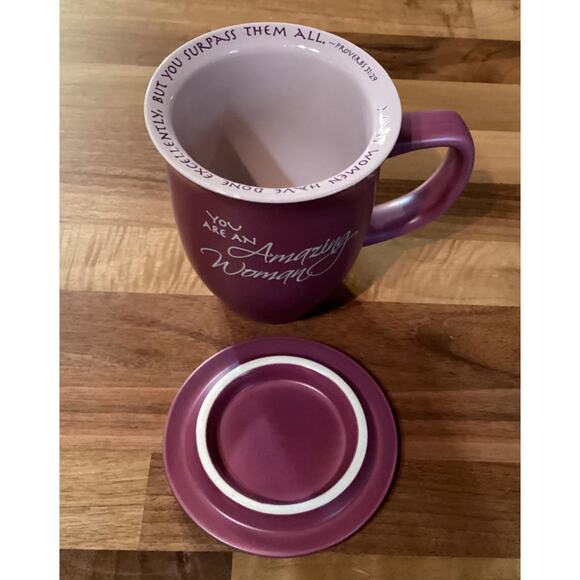 Amazing Woman Mug And Coaster/Lid Ceramic Large 14 Ounce Coffee Tea Cup Dusky - Picture 10 of 11